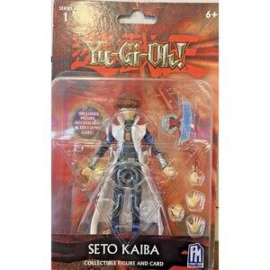 Yu-Gi-Oh! Series 1 Seto Kaiba 5" Action Figure & Card (PhatMojo, 2020) NEW